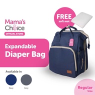 Mama's Choice Expandable Diaper Bag (Navy/Grey)