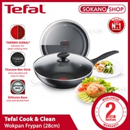 SOKANO Tefal Cook & Clean 20cm/24cm/26cm/28cm/30cm Wokpan Frypan Cookware Periuk Pot Pan Wok Kuali