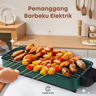 Korean Electric BBQ Smokeless Grill Pan Barbecue Grill Fry Skewers Machine Pemanggang Ikan Elektrik 