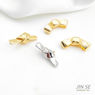 Spacer Beads 18K 14K Brushed Bow Ribbon