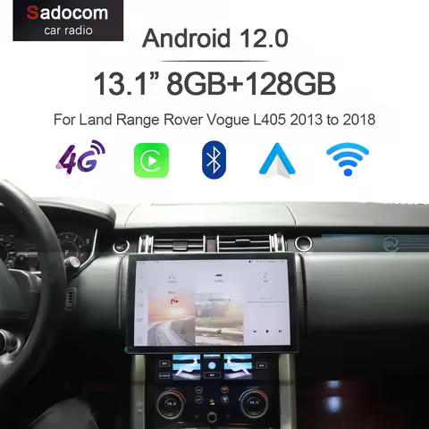 Qualcomm 8GB+128G 12.3" Blu-Ray Android 12.0 Car Player Multimedia stereo Radio For Land Rover Evoqu