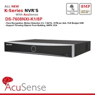 Hikvision DS-7608NXI-K1/8P 8-ch PoE 1U K Series AcuSense 4K NVR - Hikvision Acusense NVR