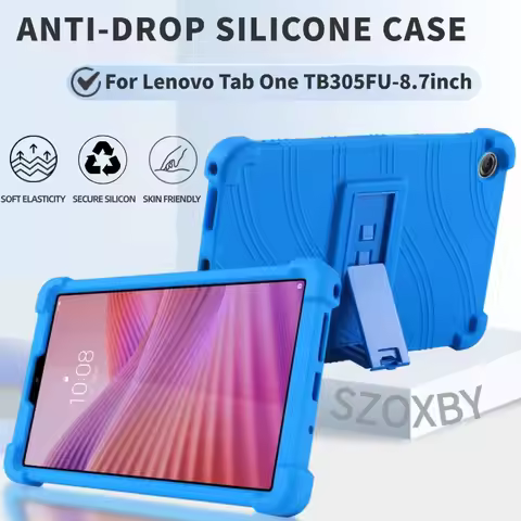 case For LENOVO Tab One 8.7 inch Tablet protective cover Android Tablet Soft Silicone Adjustable Sta