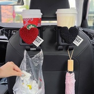 Car Cup Holder New Cute Plush Loving Heart Cup Storage Hook Rear Multi-Functional Hanging Dy3t