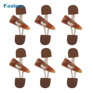 [Koolsoo] 6X Sew On Faux Leather Tab Closure 2.83 inch Duffle Coat Tab Perforated Sew on