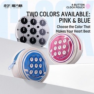 QIYI 4-BUTTON CLOCK POUCH 4X4 Bag Pink/ Blue