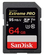 【S03 筑蒂資訊】Sandisk SDXC Extreme Pro 64G 64GB V30 U3 95M 記憶卡