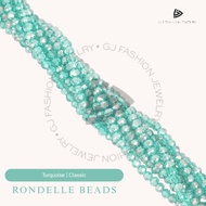 crystal siopao rondelle beads clear turquoise bracelet making crystal beads glass beads