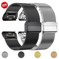 20mm 22mm 26mm Stainless Steel Band for Garmin Watch fenix 7 7x 6 6x pro 5 5x plus 5s 6s Metal Strap Wristband Bracelet Accessories