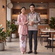 Azkana Batik - Modern Malay Couple Batik Kebaya Kurung Wedding Party Dress Latest Model 2026
