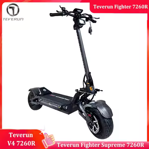 Original Teverun Fighter 7260R 72V 60Ah V4 Peak Power 15000W Motor With GPS PKE Max Speed 120KM/H n 