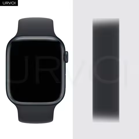 URVOI Silicone Solo Loop for Apple Watch ultra 3 2 series 11 10 9 87 SE Sport band Soft liquid rubbe