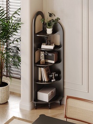YANGYING | Vintage Rattan Corner Shelf High-end Luxurious