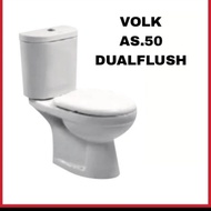 closet duduk volk 1201 Putih