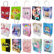 Paper bag birthday party decoration, cartoon theme didi and friends, cocomelon