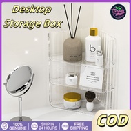 Clear Stackable Corner Organizer Box - Space Saver for Desk, Makeup, Books | Student Office | Afford