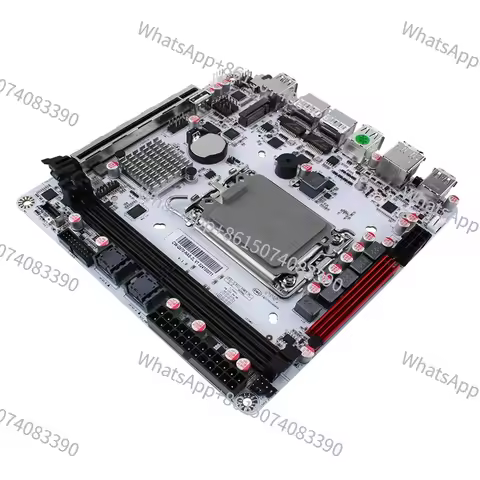 Q670 Mini ITX 8 Bay NAS Motherboard LGA1700 12th 13th 14th Gen CPU I226 LM 2.5G VPro LAN