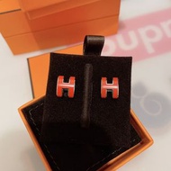 Hermes pop H earrings 耳環（橙色）
