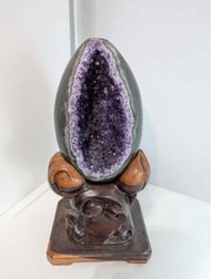 紫晶洞 紫水晶恐龍蛋連底座