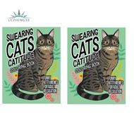 Swearing Cats Cat Coloring Book Drawing Handmade Coloring Drawing Coloring Book Education Gift Doodl