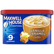 Maxwell House International Cafe Vanilla Caramel Latte Instant Coffee (8.7 oz Canister)
