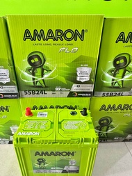 แบตเตอรี่แพ็คเก็จใหม่AMARON ล่าสุดรถเก๋ง 55B24L -50แอมป์ ไฟแรงสุดๆCCA500 เหมาะสำหรับรถติดเครื่องเสีย