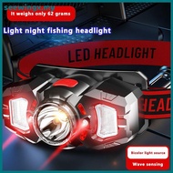 SEE Outdoor LED Headlamp Smart Sensor Dual Light Source Headwear 10-15h Fishing Light MY