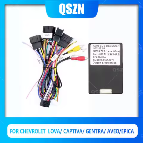 QSZN Car Radio canbus Box DJ-003 Adaptor For CHEVROLET Lova/ Captiva/ Gentra/ Aveo/Epica Harness Cab