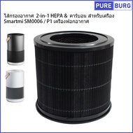 Smartmi SM0006 / P1 เครื่องฟอกอากาศ ไส้กรองอากาศ 2-in-1 HEPA & คาร์บอน สำหรับเครื่อ