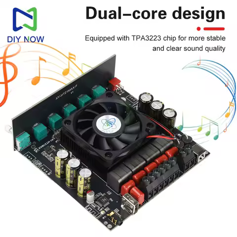 Subwoofer Amplifier Board DC 12-42V XY-HT21MAX Upgraded Version 2.1-Channel Bluetooth Amplifier Boar