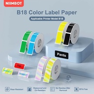 NIIMBOT B18 PET Label Paper Keep 8-10 Years Colorful Carbon Ribbon For Thermal Portable Label Maker
