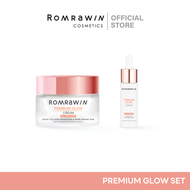 [เซต 2 กล่อง] Romrawin Premium Glow Serum12ml.+ Premium Glow Cream 30 g. เซตบำรุงผิวหน้า