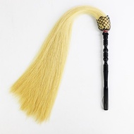 真马尾太监拂尘甩子拂尘道具拂尘家用道具用品太监佛尘扫拂尘浮沉True horsetail eunuch dust left son dust props dust or household items