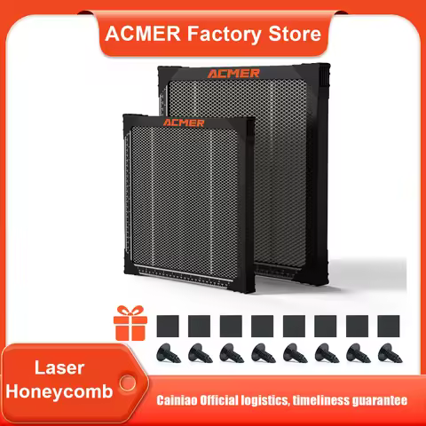 ACMER Laser Cutting Honeycomb Working Table 300*300*22mm for CO2 or diode Laser Engraver Cutting Mac