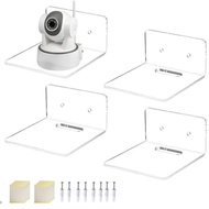 MASMETO Wall Shelves, Transparent Wall Hanging Acrylic Floating Shelves, Quality Decorative Small Ha