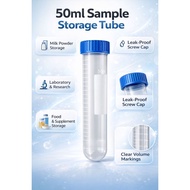 MULTI PURPOSE STORAGE TUBE 50ML MILK POWDER STORAGE FOOD STORAGE SAMPLE TUBE