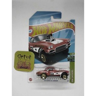 MERAH HOT WHEELS HOTWHEELS 62 CORVETTE GASSER RED