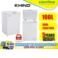 Khind 100L Dual Function Frezzer FZ100S