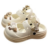 crocs woman crocs Women's Thick-Soled EVA Mary Jane Sandals - Ideal for Casual & Beachwear