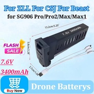 7.6V 3400mAh LiPo Battery for ZLL for Beast 2/3 for CSJ X7 Pro RC  for SG906 Pro/Pro2/Max/Max1 Drone
