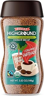 Highground Organic Instant, Decaf Coffee, 3.53 Oz