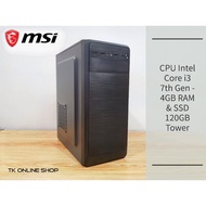 Desktop/CPU Intel ®Core i3™ 7th Gen - 4GB Ram & SSD 120GB used