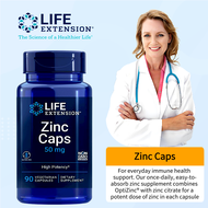 Life Extension Zinc Caps 50 mg / 90 Vegetarian แคปซูล