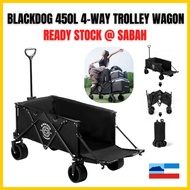 [SABAH] Blackdog Folding Four-way Push-Pull Trolley Wagon Camping Wagon Detachable Portable Outdoor 