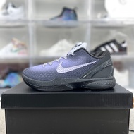 Kobe 6th Generati EYBL Shock Absorption Anti-slip Practical Combat Low-Top Basketball Shoes Male Bla