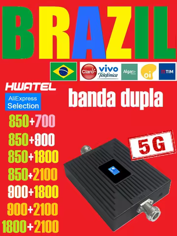 Brazil Brasil B28 B5 B8 B3 B1 700 850 900 1800 2100 2-Band Cellular Signal Ampler Repeater 2G 3G 4G
