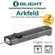 Olight Arkfeld Green Laser &amp; White Light Dual Slim Flashlight Waterproof Torchlight Camping Hiking Compact Torch Flash