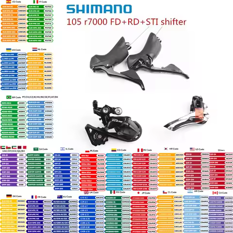 SHIMANO 105 R7000 Ultegra R8000 2x11 Speed Groupset Kit Shifter Derailleur Front Rear SS GS Origina 