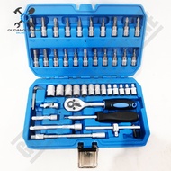 Shock Wrench SET 46pcs 24T BZ9846 WERKZbenz / Socket Wrench SET 46 Pcs Chrome Socket Wrench BZ 9846 