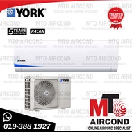 YORK 2.0 HP Non Inverter Aircond - YWM3F20CAS-W / YSL3F20AAS (R410A)